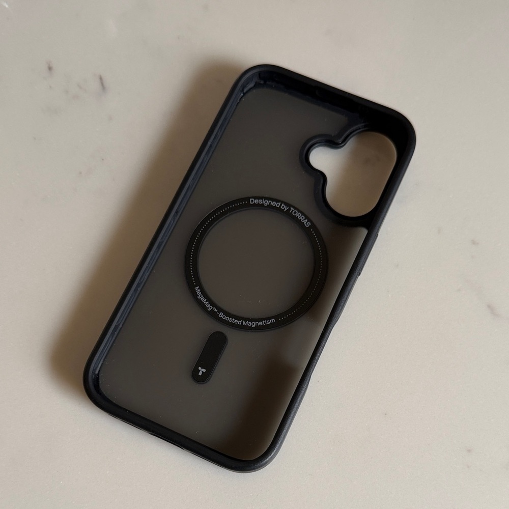 Black iPhone 16 Case with MagSafe Compatibility